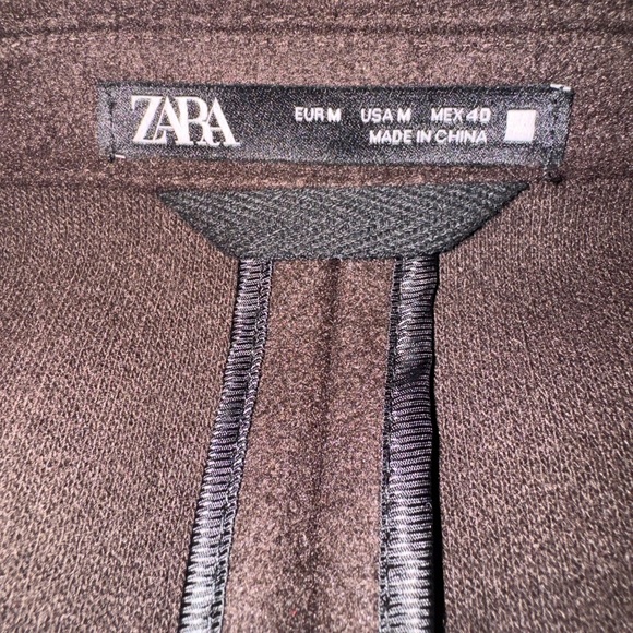 Zara “stretch Coat” Medium in Brown New condition - Picture 6 of 6